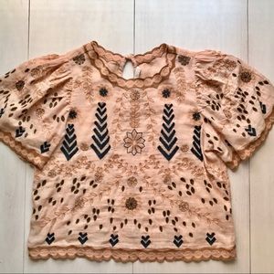 ZARA TOP TRAFALUC COLLETCION Embroided